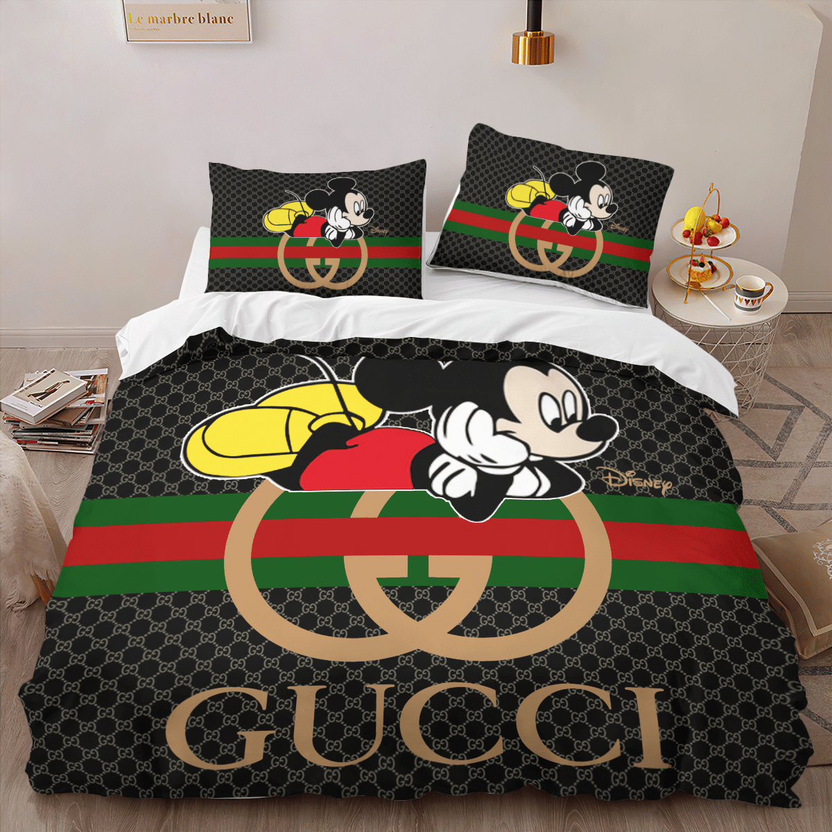 Mickey Mouse Gucci bedding set 1.1