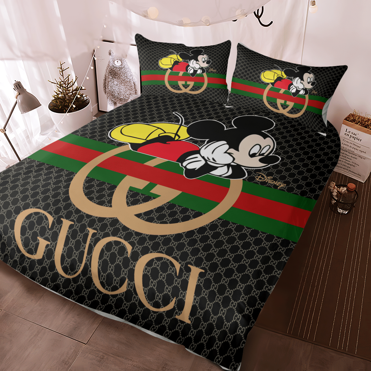 Mickey Mouse Gucci bedding set 1.2
