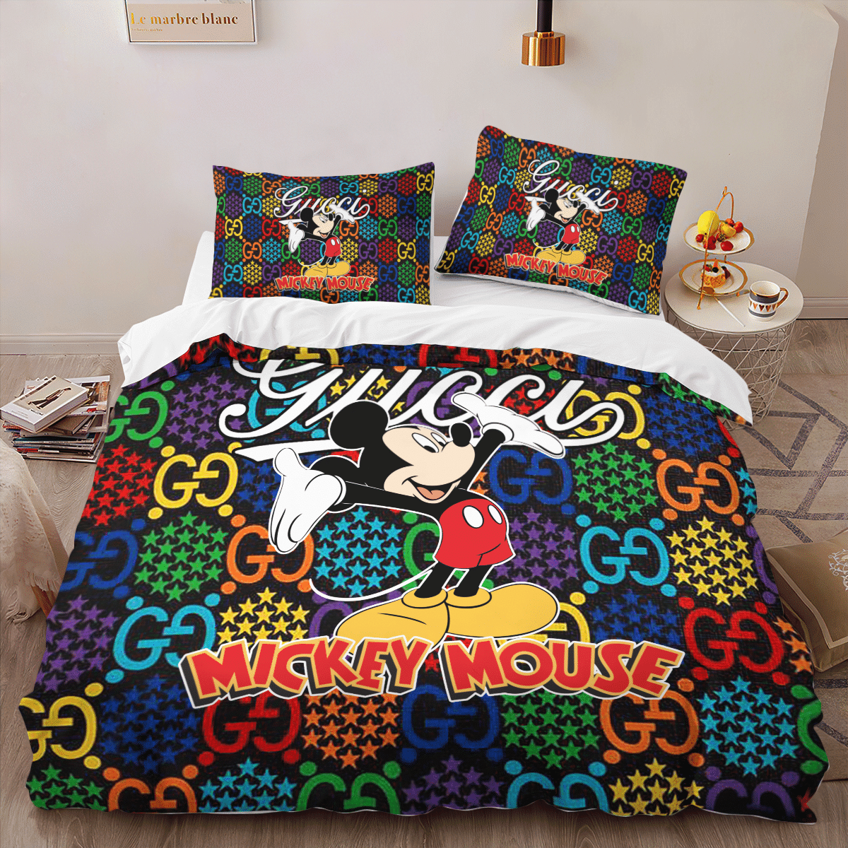 Mickey Mouse Gucci bedding set 2.1