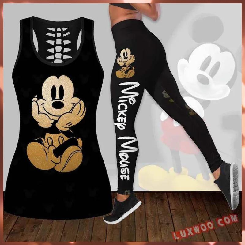 Mickey Mouse all over print legging and tank top 4