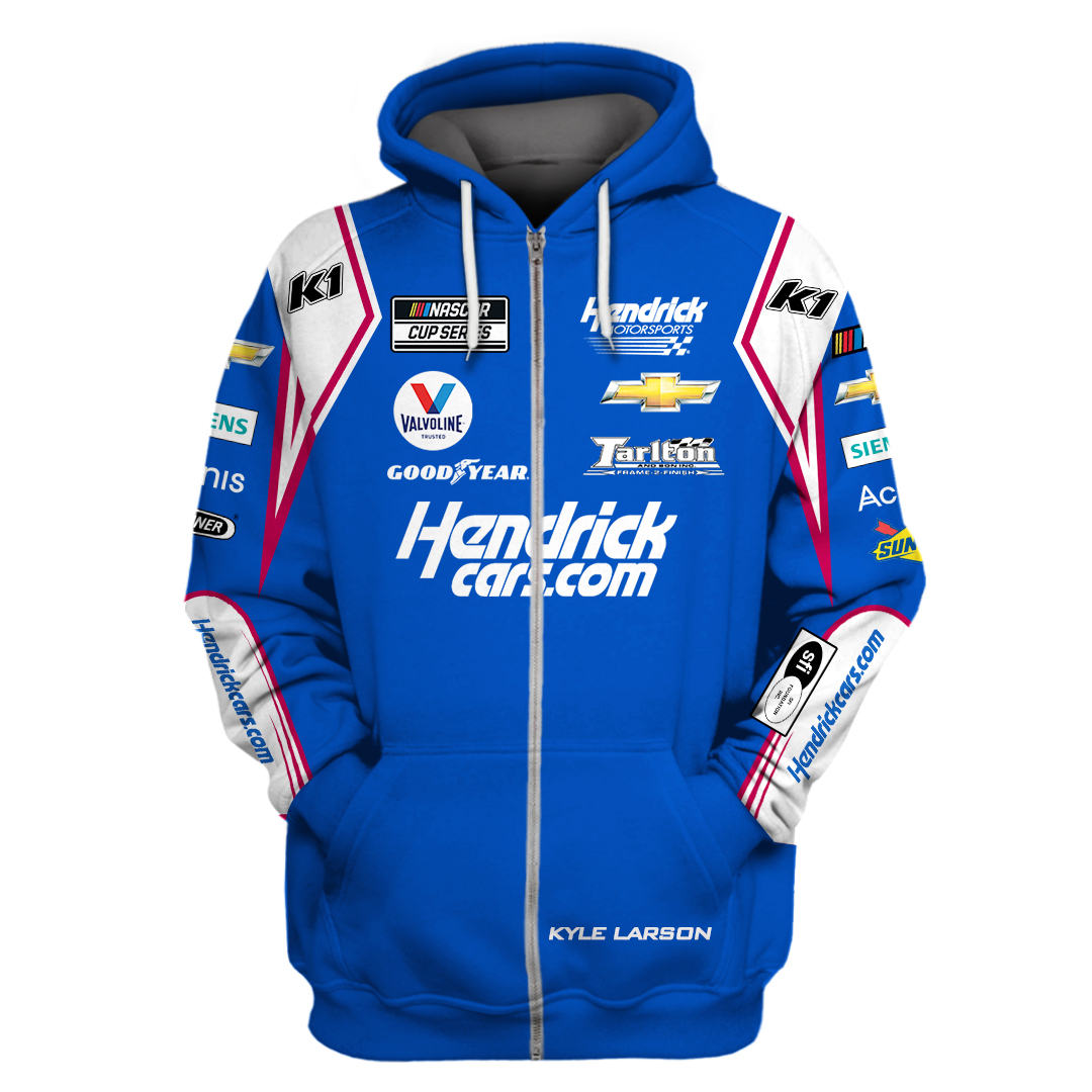 NASCAR Cup Series Hendrick car F1 team 3d zip hoodie