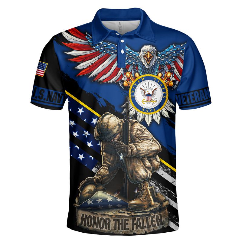 Navy veteran honor the fallen 3D all over print unisex shirt5
