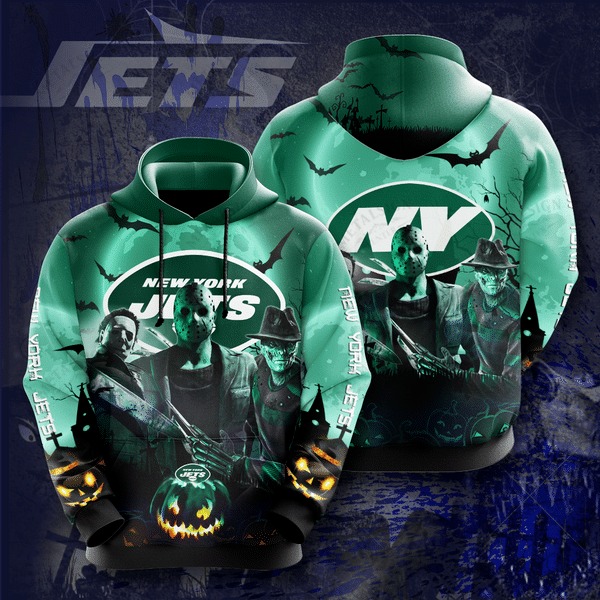 [Hot Trend] New York Jets Halloween Horror Night 3D Pullover Hoodie – Hothot 050921