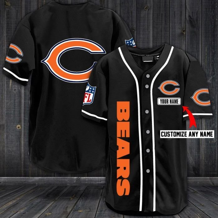 Nfl chicago bears custom name baseball jersey shirt