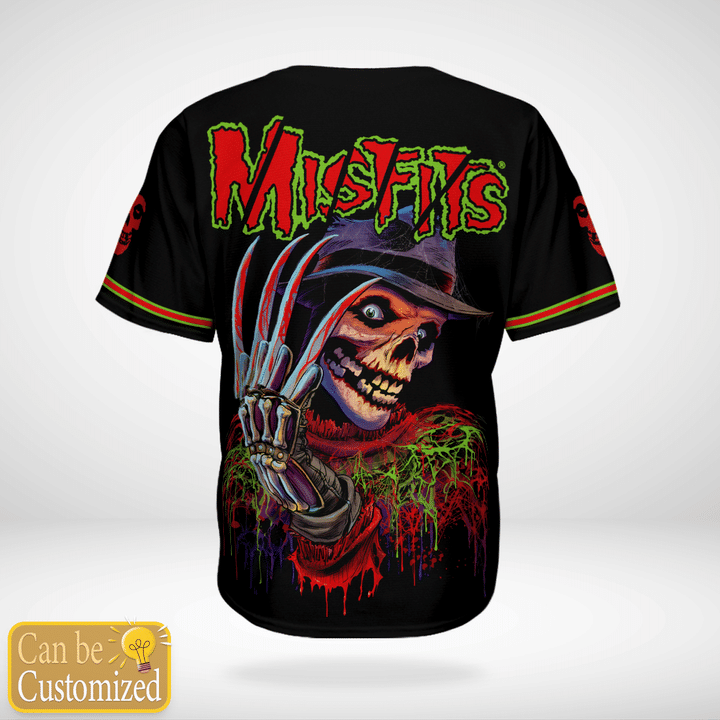 Nightmare Fiend Misfits Custom Name Baseball Jersey Shirt2