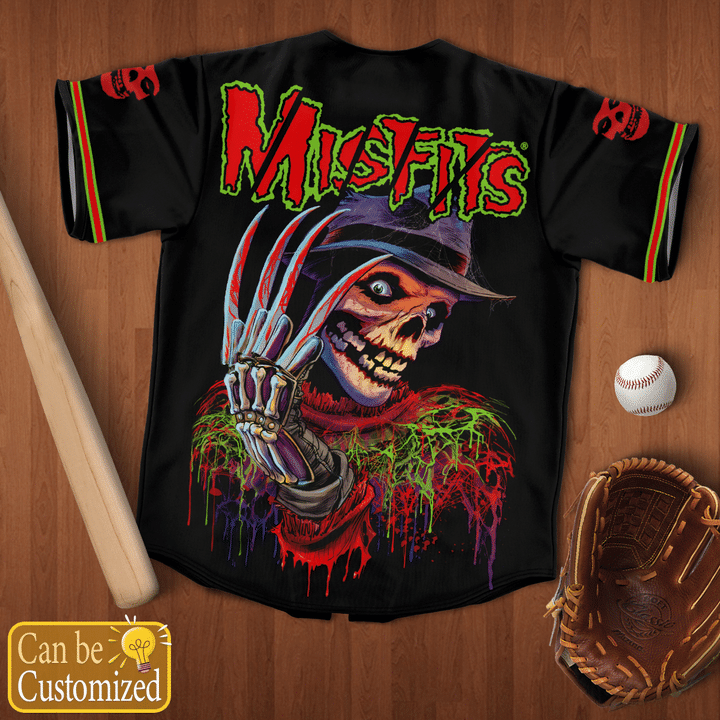 Nightmare Fiend Misfits Custom Name Baseball Jersey Shirt4