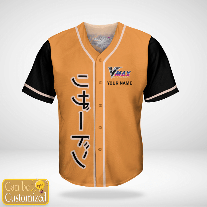 PKM Charizard Vmanx Custom Name Baseball Jersey Shirt1