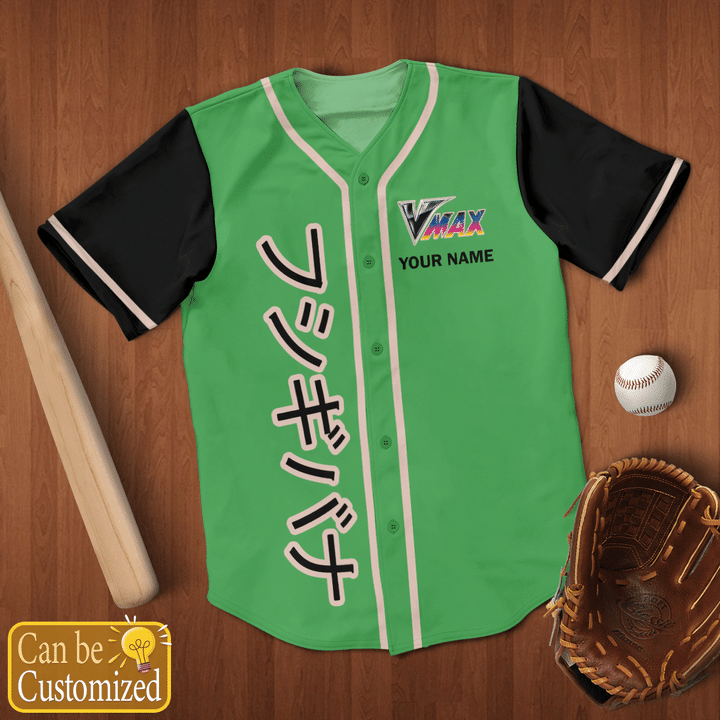 PKM Venusaur Vmax Custom Name Baseball Jersey Shirt3