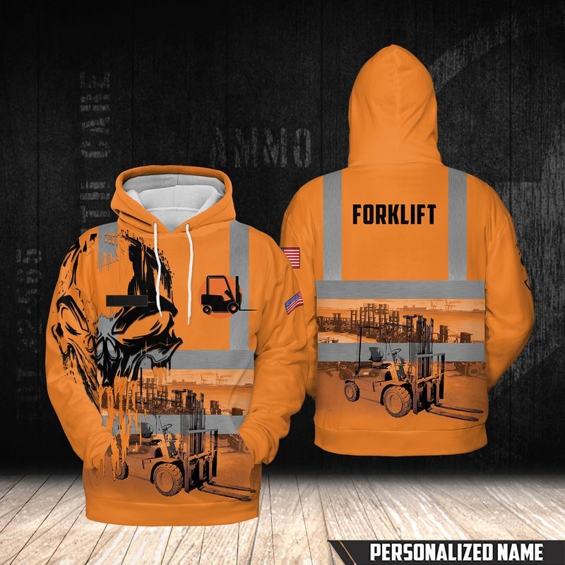 Personalized Name Forkilft 3D Hoodie