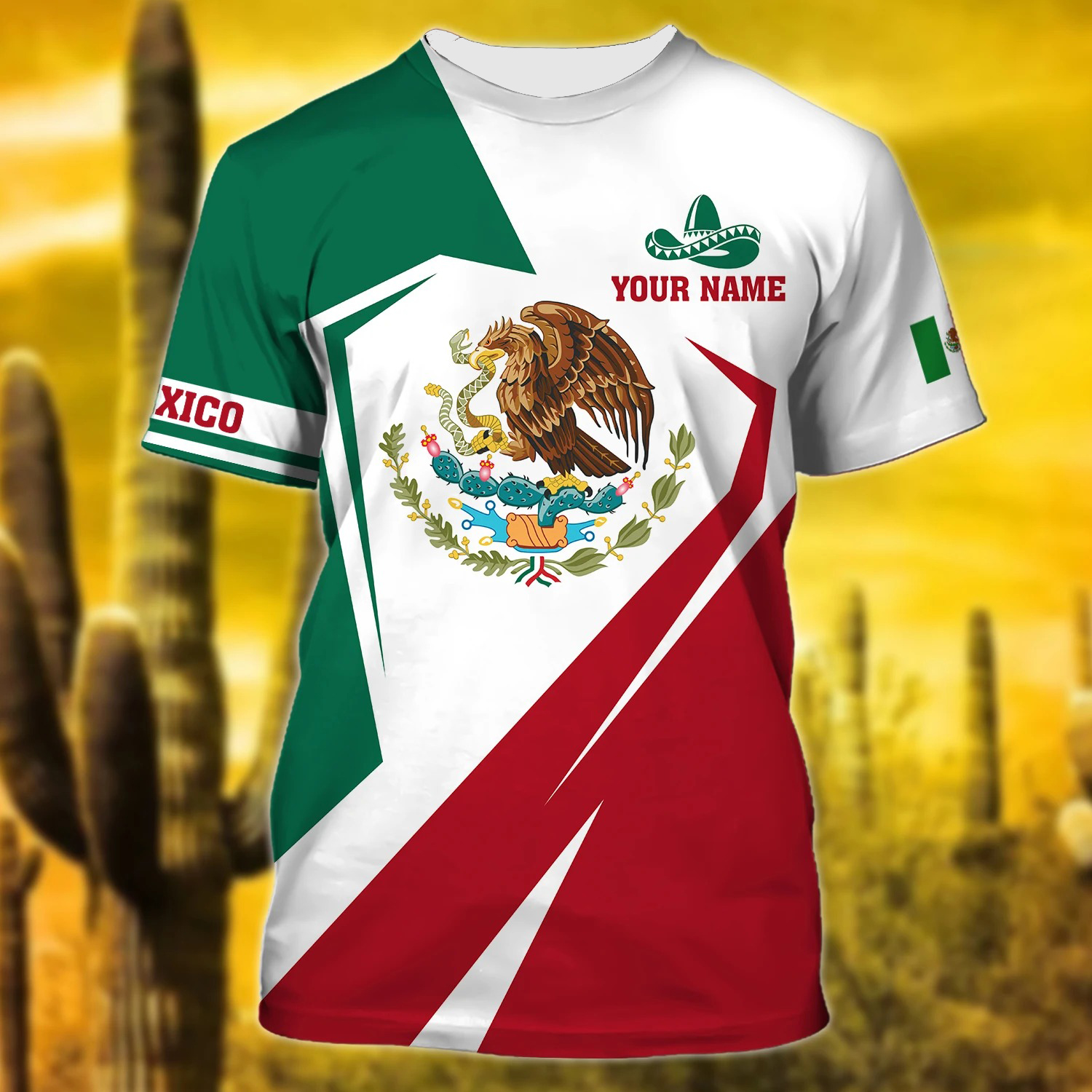 Personalized Name Mexico 3D Unisex Shirt