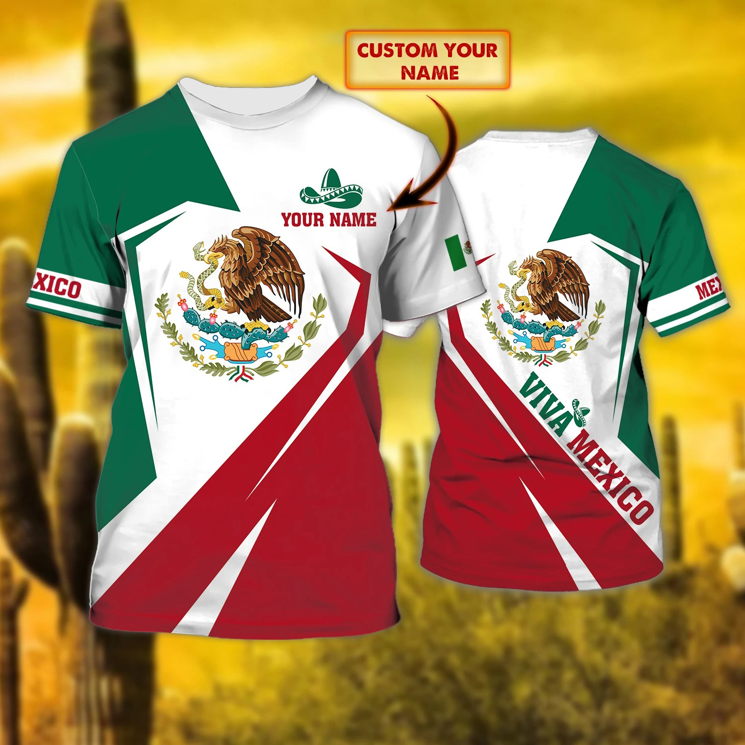 Personalized Name Viva Mexico 3D Unisex Shirt – Hothot 080921