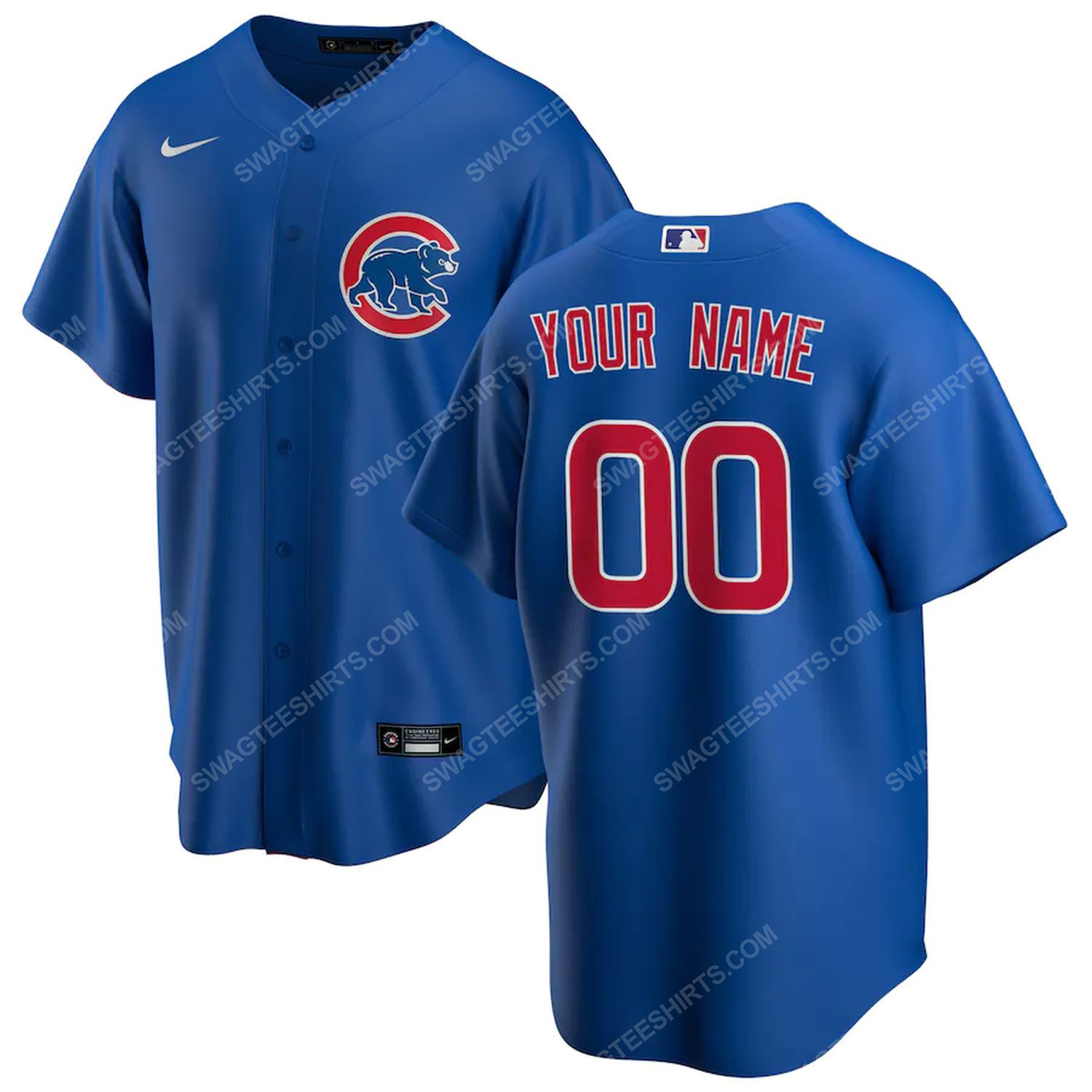 Personalized mlb chicago cubs team baseball jersey-royal