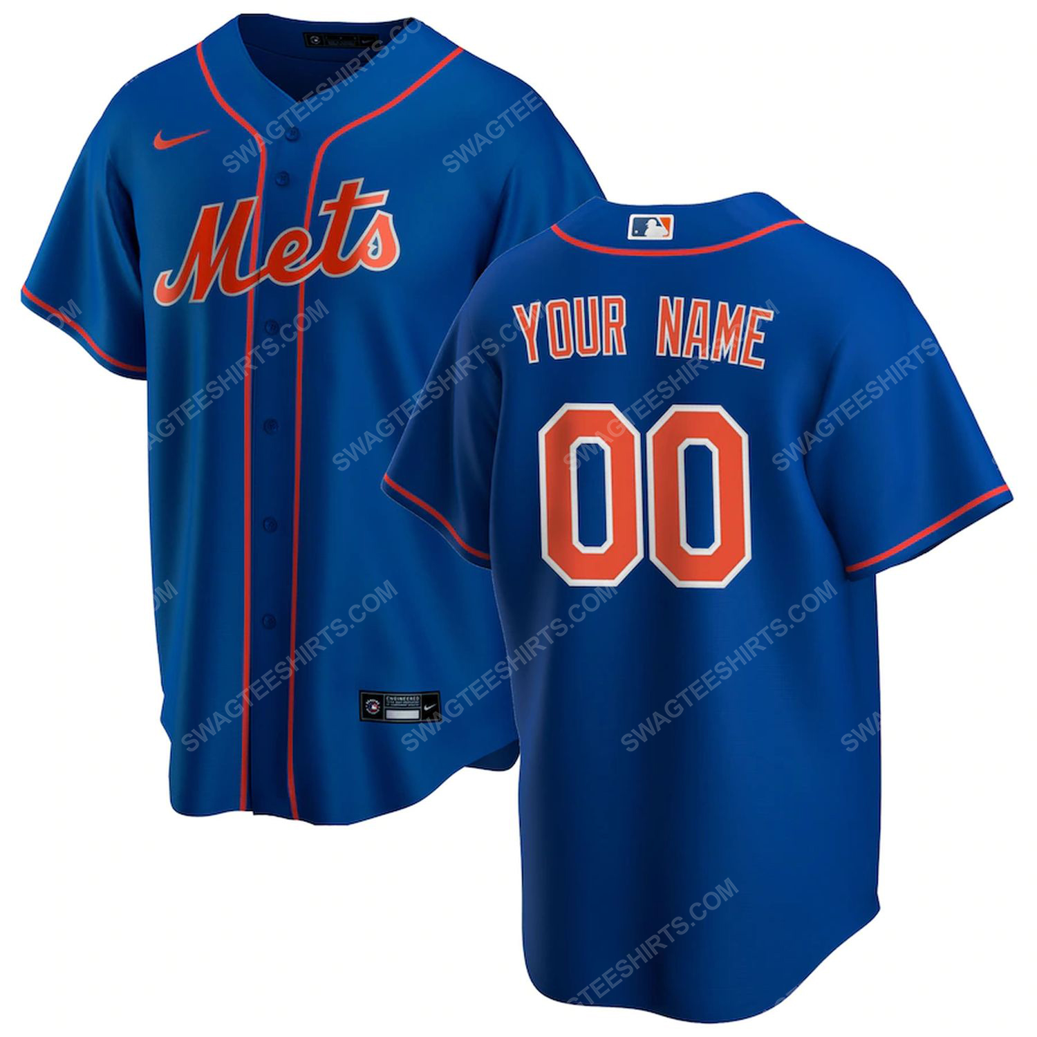 Personalized mlb new york mets baseball jersey-royal