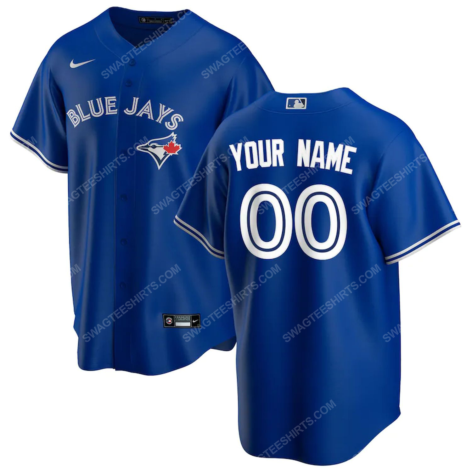 Personalized mlb toronto blue jays team baseball jersey - royal