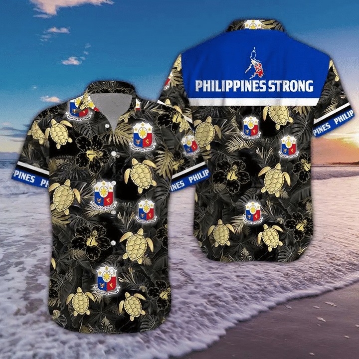 Philippines Floral Short Sleeve Hawaiian Shirt