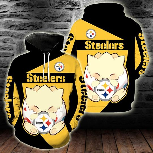 Pittsburgh steelers Togepi pokemon 3d hoodie
