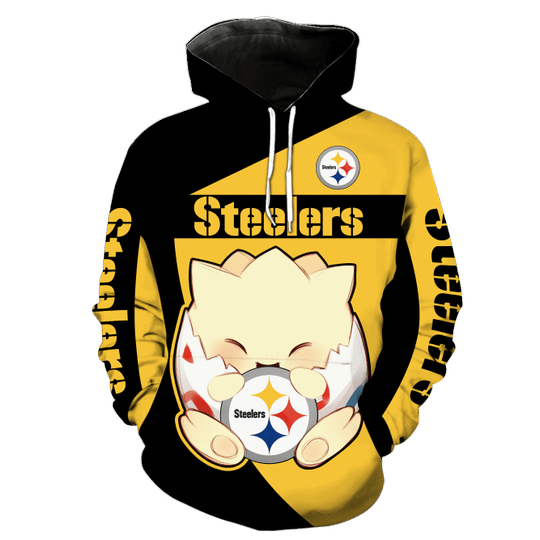 Pittsburgh steelers Togepi pokemon 3d hoodie1