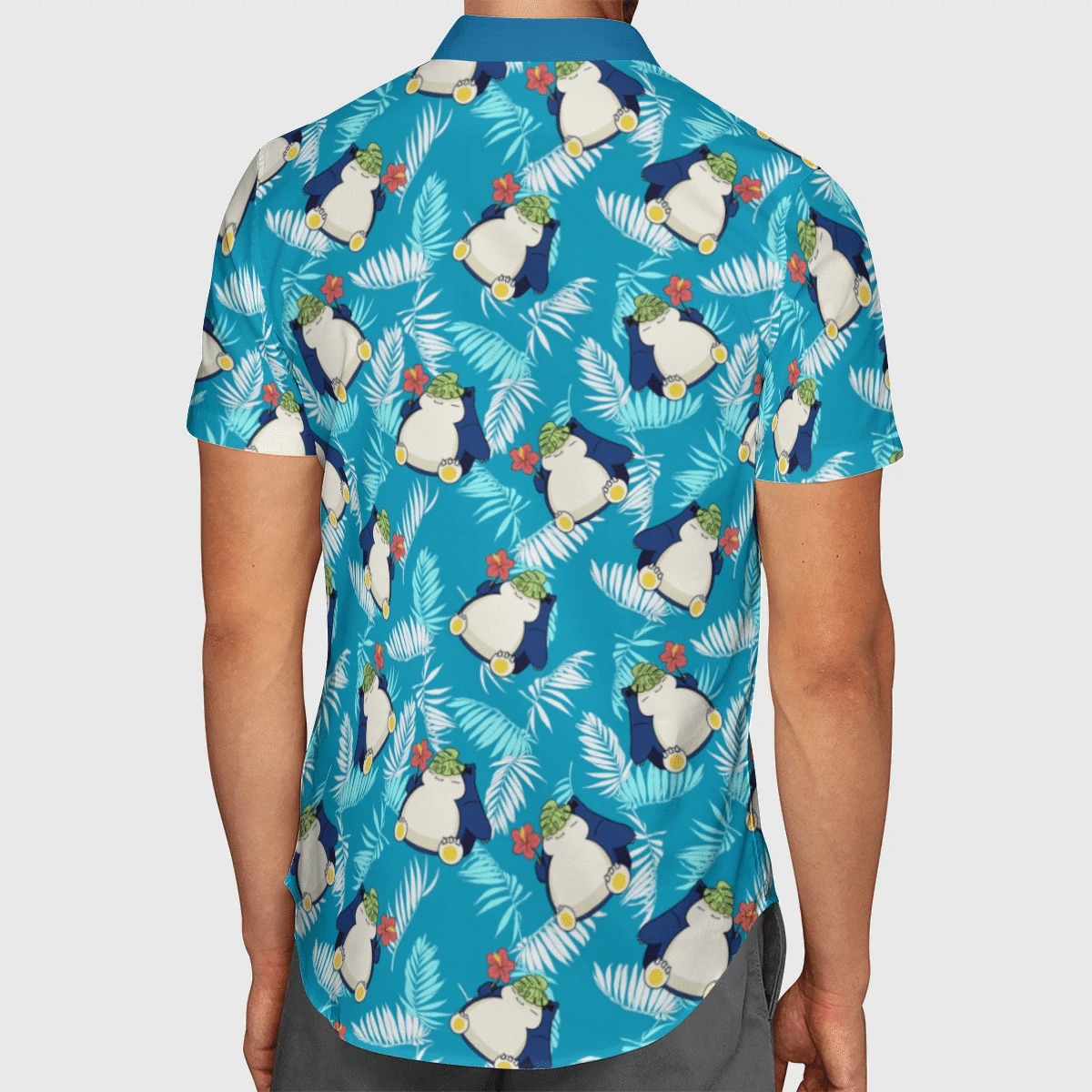 Pokemon Snorlax tropical beach hawaiian shirt2