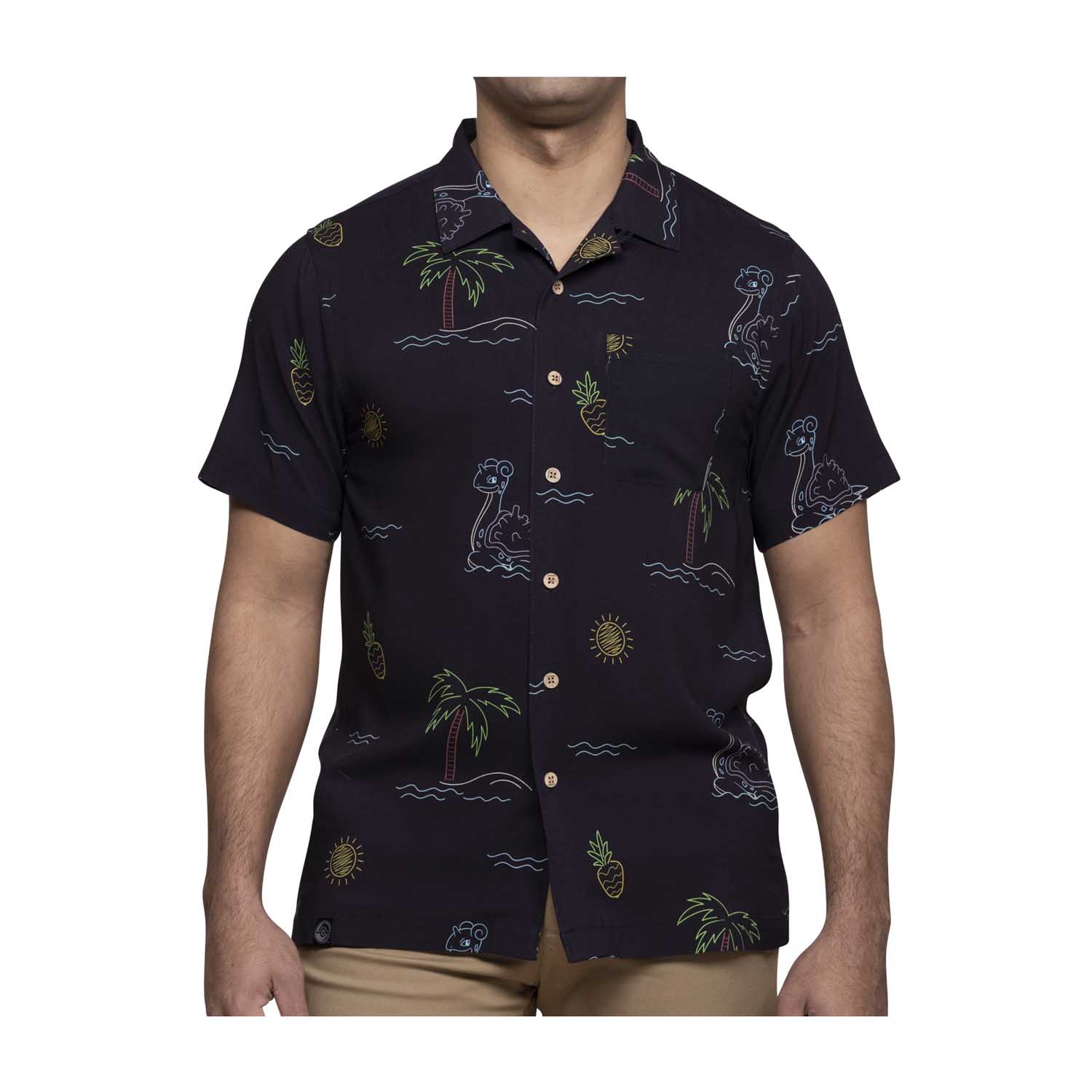 Pokémon Tropical Lapras Neon hawaiian shirt