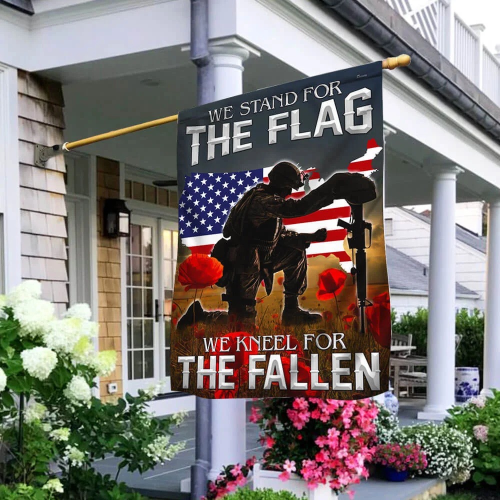 Remembrance Day Flag We Kneel For The Fallen American Flag – Hothot 030921
