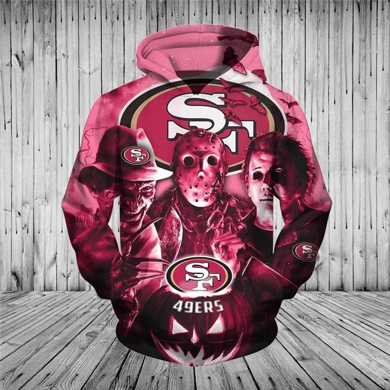 [Hot Trend] San Francisco 49ers Halloween Horror Night 3D Pullover Hoodie – Hothot 050921