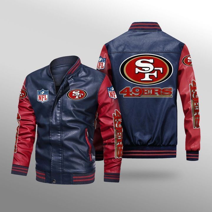 San Francisco 49ers Leather Bomber Jacket 4