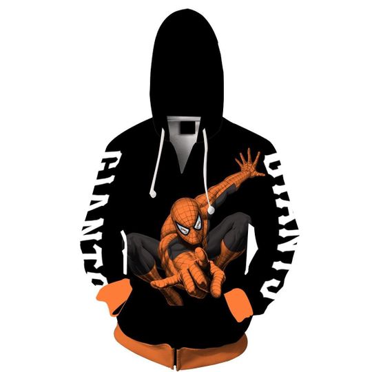 San francisco giants spider man over print full 3d zip hoodie2