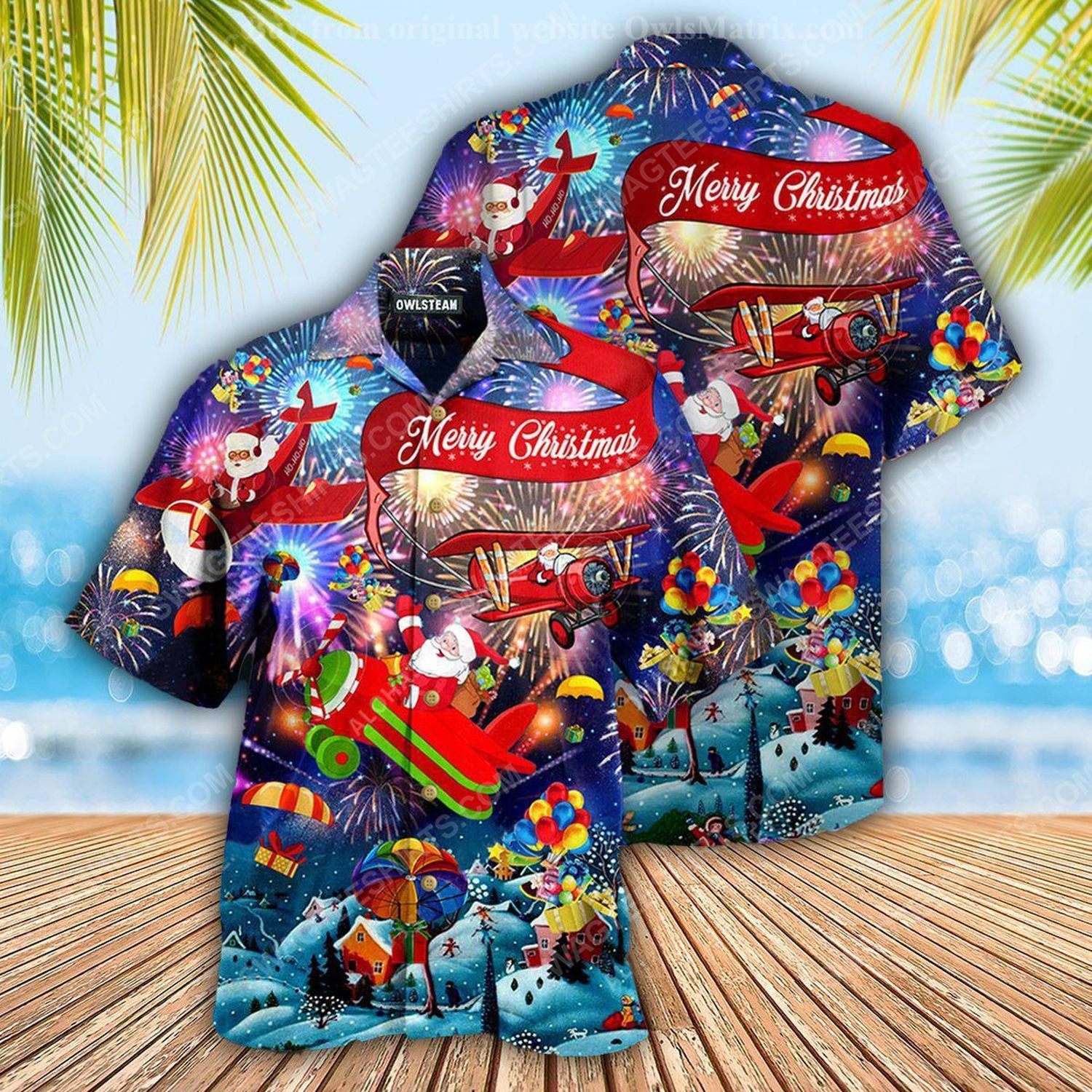 [special edition] Santa claus and merry christmas full print hawaiian shirt – maria
