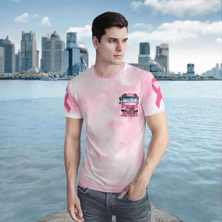 School Bus in October we were pink 3d shirt – LIMITED EDITION