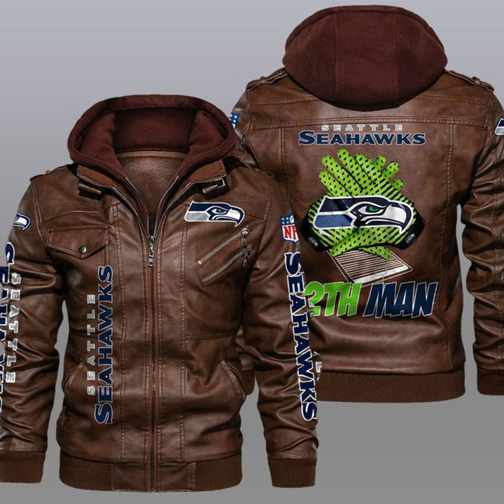 Seattle Seahawks 12th Man Leather Jacket1