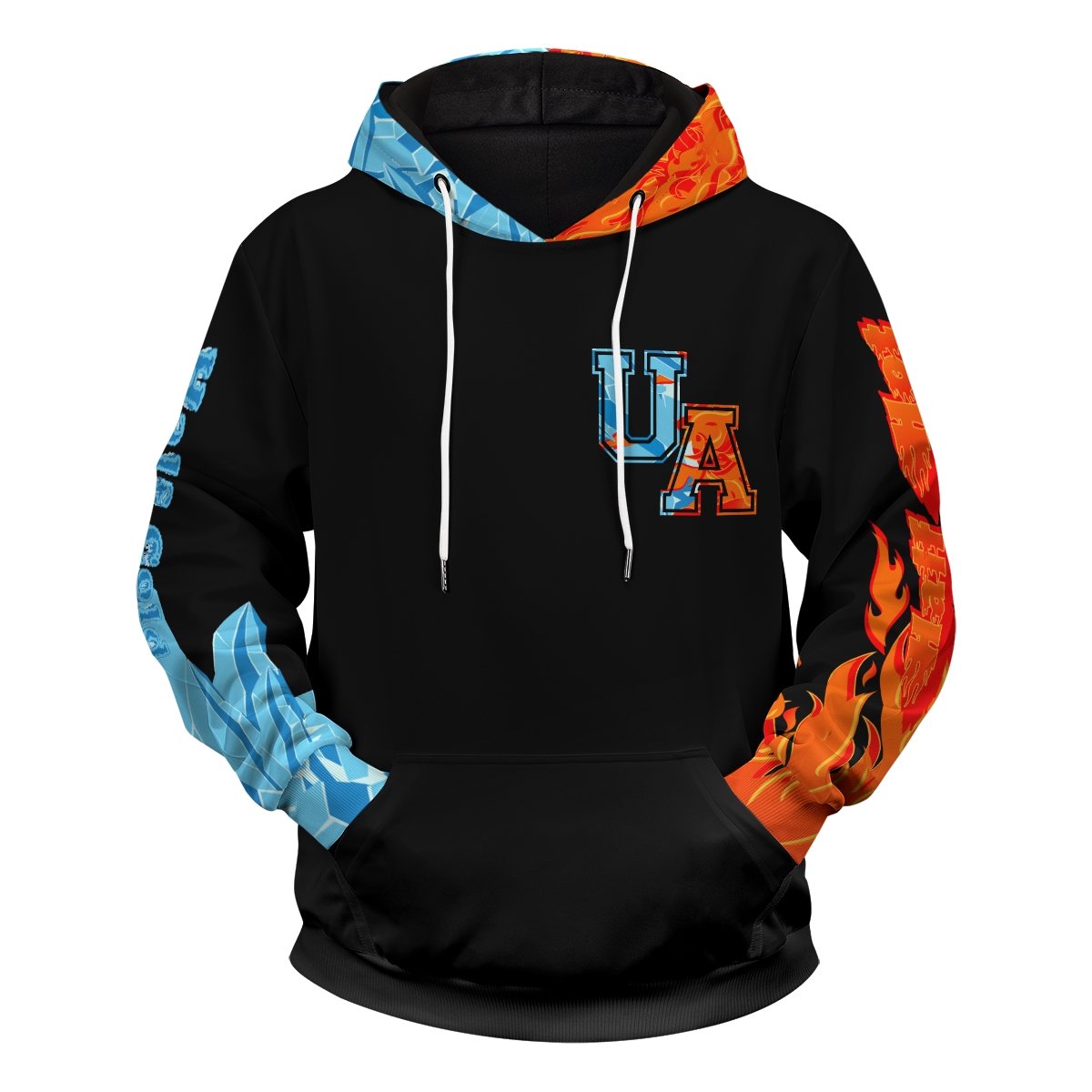 Shoto Fire Ice 3d pullover hoodie - Picture 1