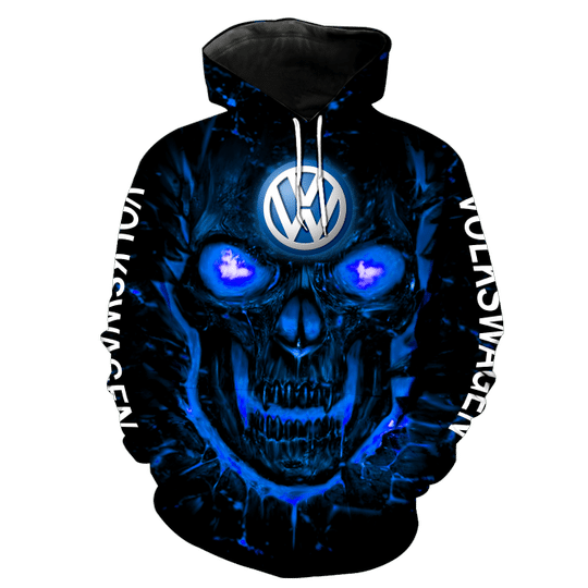 Skull Volkswagen 3d all over print hoodie1