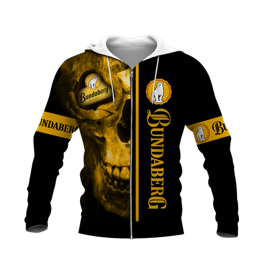 Skull bundaberg brewed drinks 3d all over print hoodie – LIMITED EDITION