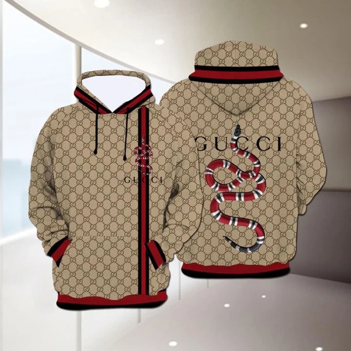 Snake Gucci 3D all over print Hoodie