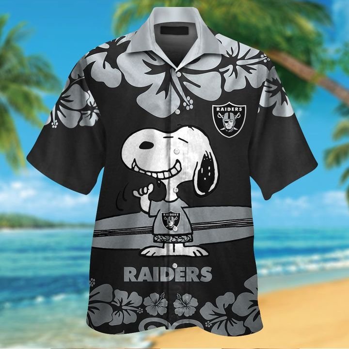 Snoopy Las Vegas Raider hawaiian and short1