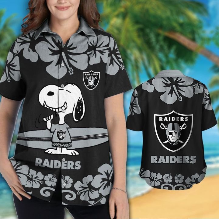 Snoopy Las Vegas Raider hawaiian and short2