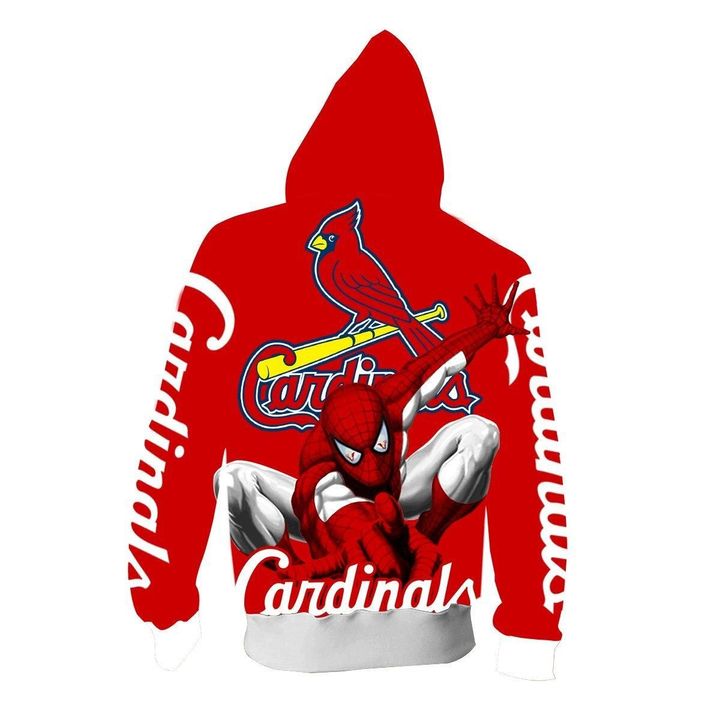 Spider man St. Louis cardinals hoodie 2