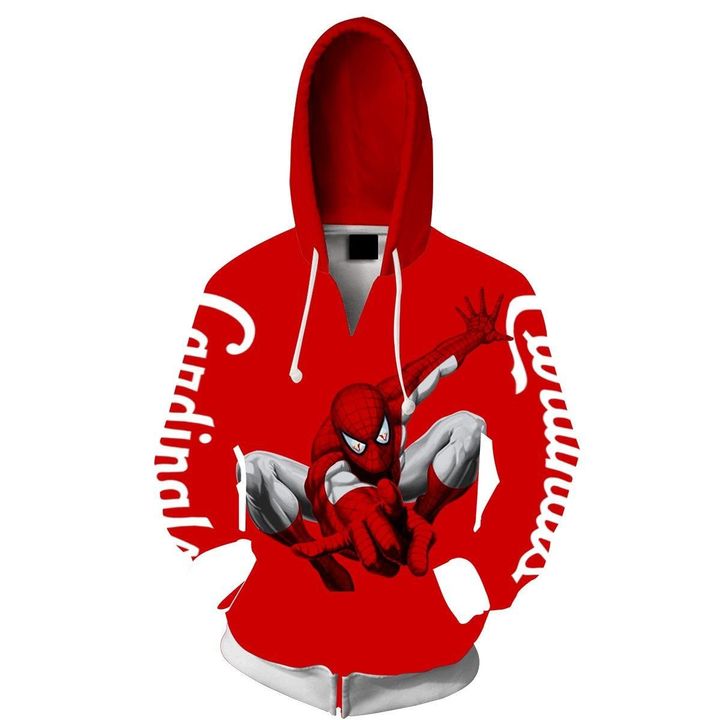 Spider man St. Louis cardinals hoodie 3