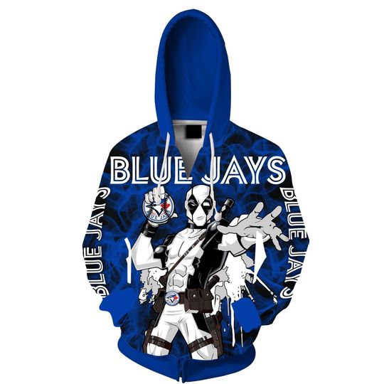 Spiderman Toronto blue jays 3d all over print hoodie1