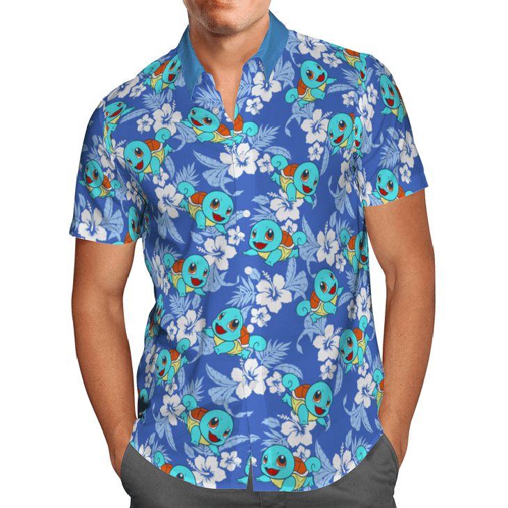Squirtle tropical hawaiian shirt1