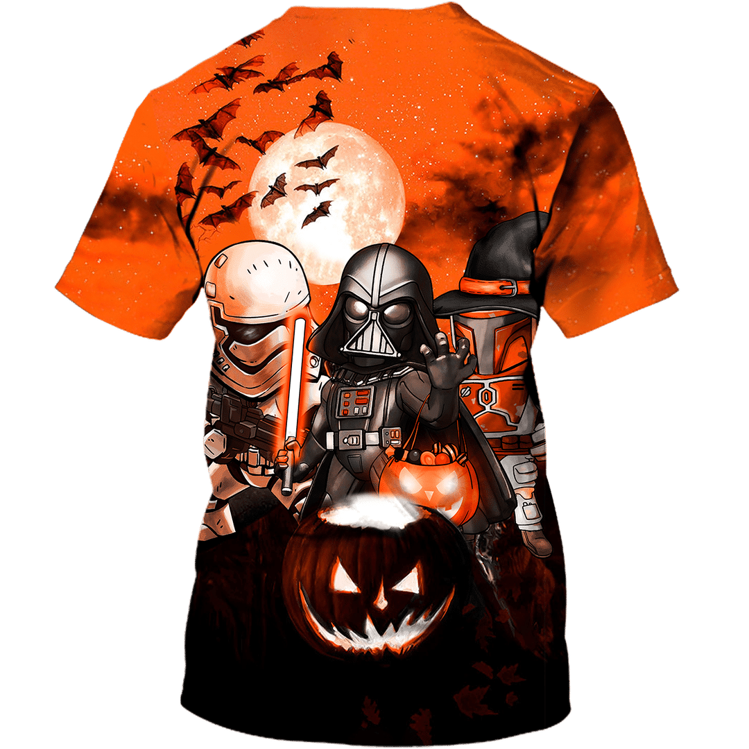 Star Wars Darth Vader Boba Fett Stormtrooper Halloween Night Hoodie And Shirt3
