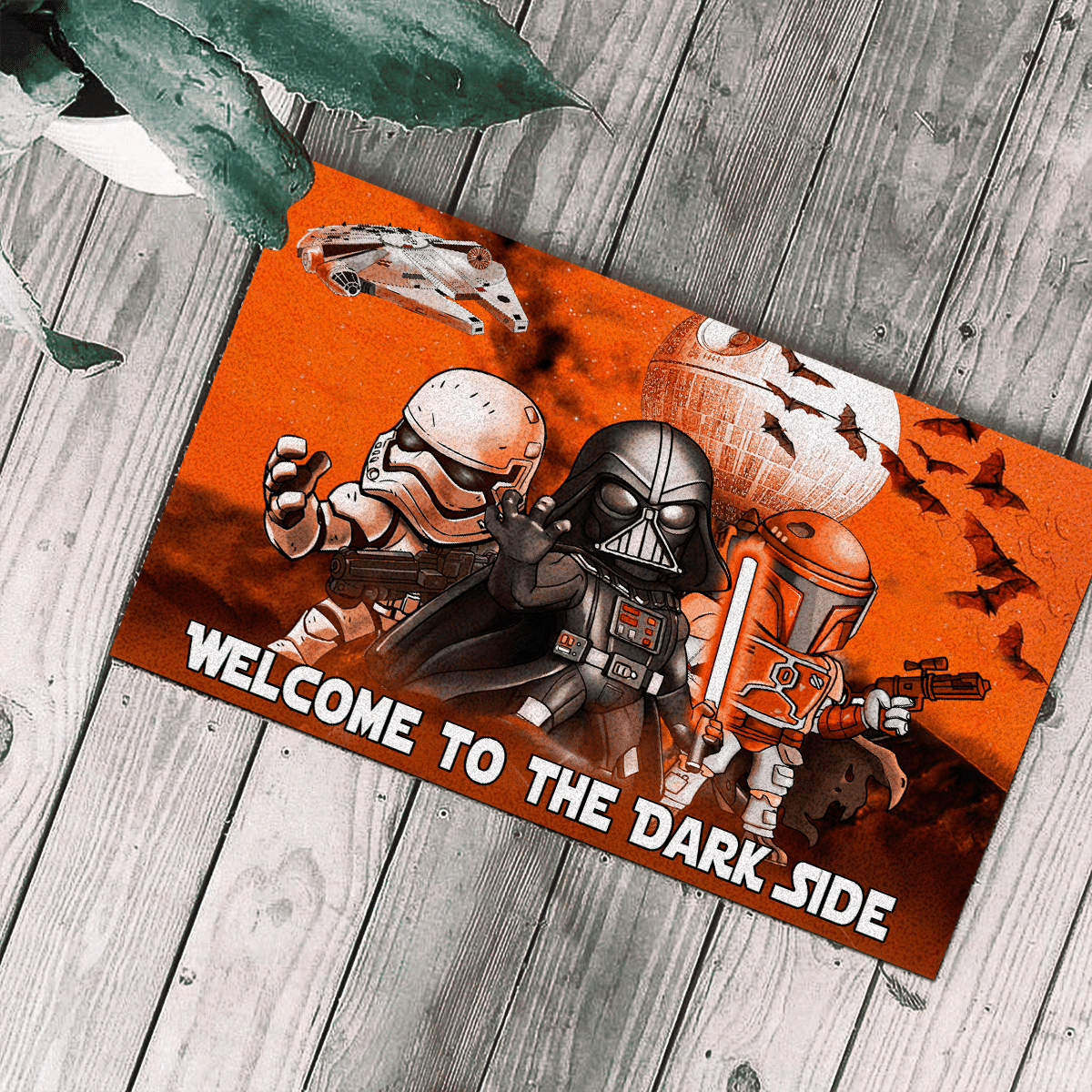 Star Wars Darth Vader Stormtrooper Boba Fett Welcome to the dark side doormart 1