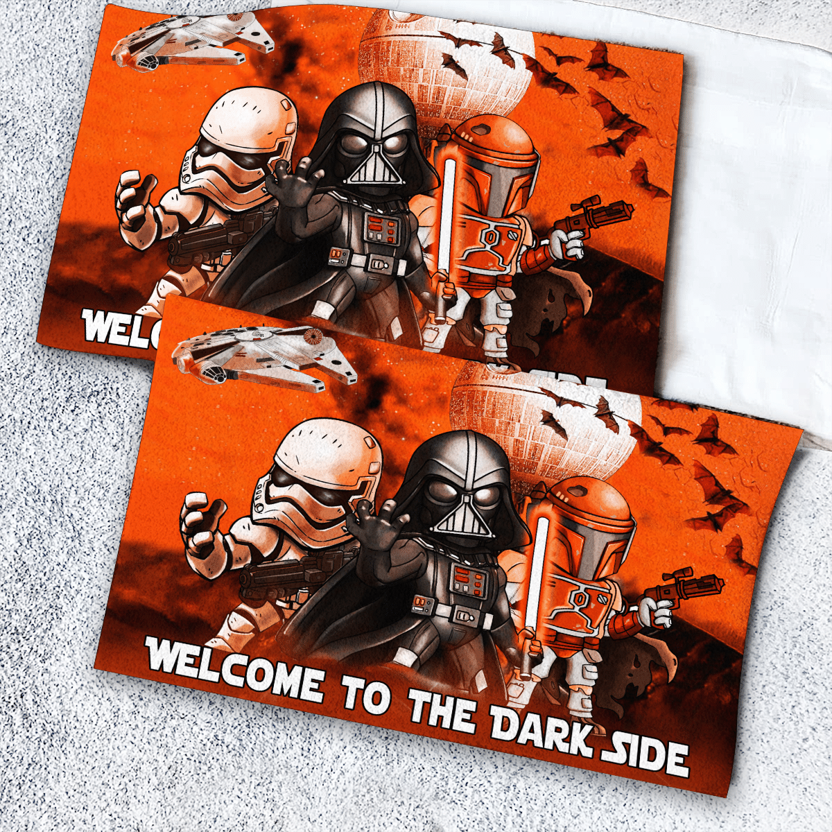 Star Wars Darth Vader Stormtrooper Boba Fett Welcome to the dark side doormart 4