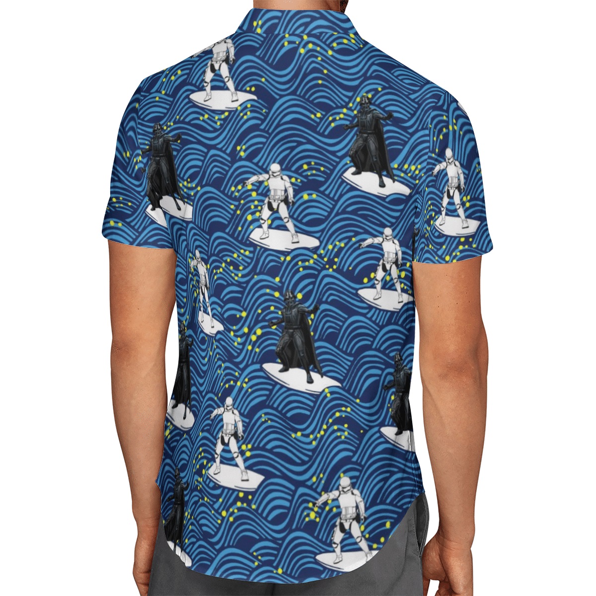 Star Wars Darth Vader Stormtrooper Surfing hawaiian shirt and short sleeve shirt - Picture 2