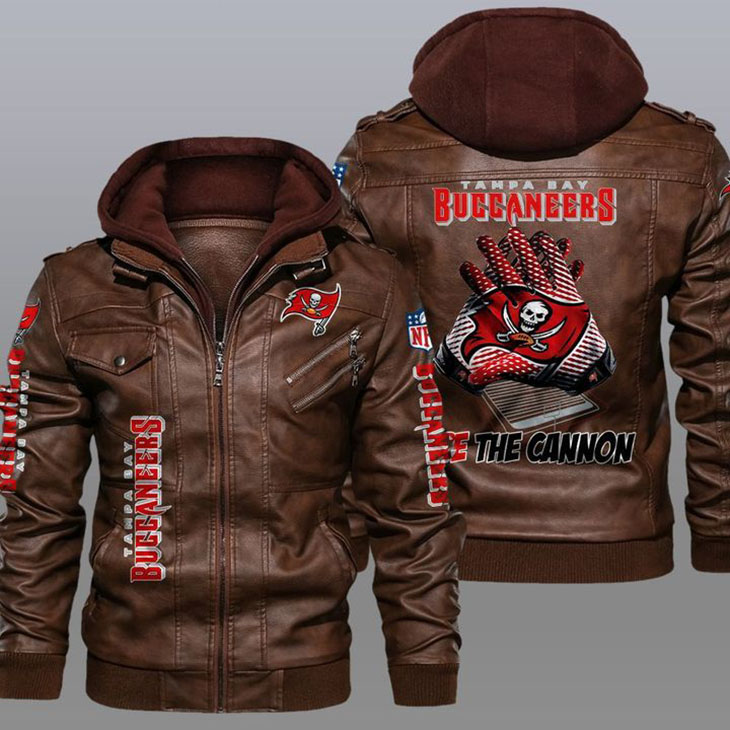 Tampa Bay Buccaneers Fire The Cannon Leather Jacket1