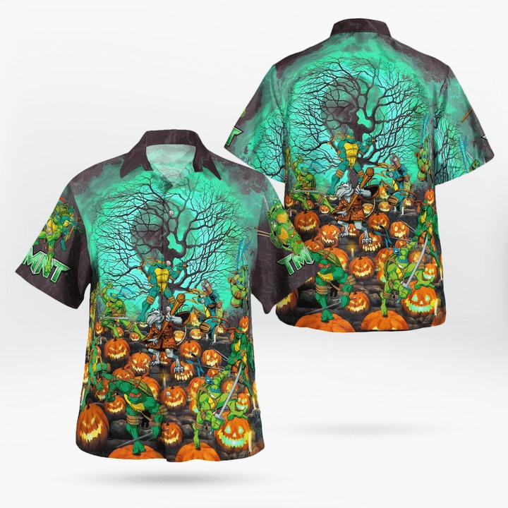 Teenage Mutant Ninja Turtles Halloween Hawaiian Shirt 1