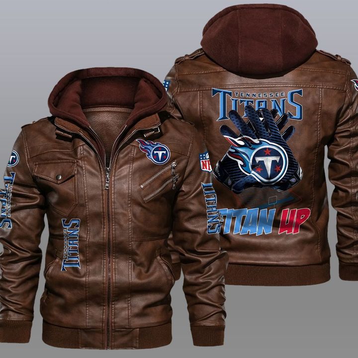 Tennessee Titans Titan Up Leather Jacket1
