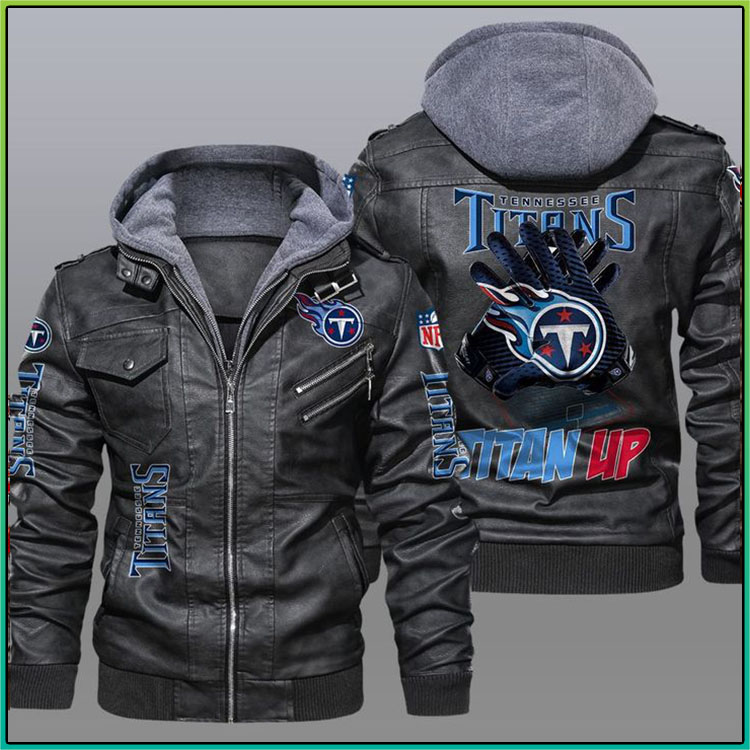 Tennessee Titans Titan Up Leather Jacket2