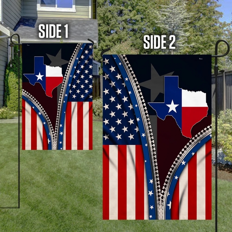Texas Flag State Of Mind zipper