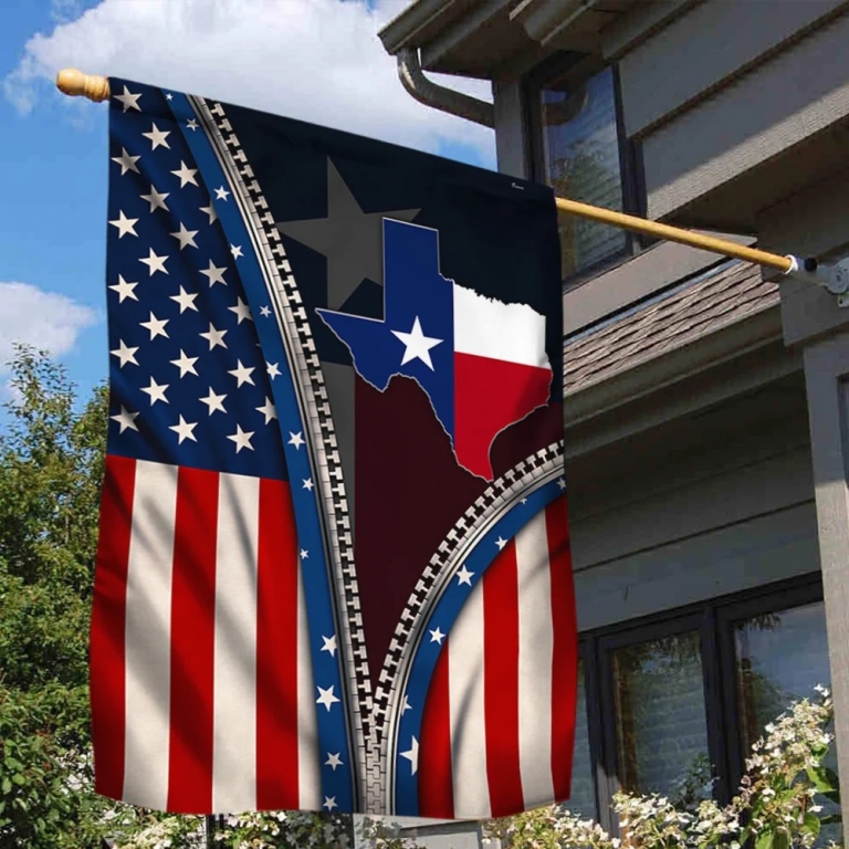 Texas Flag State Of Mind zipper